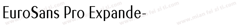 EuroSans Pro Expande字体转换